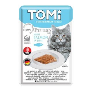 Tomi Sterilised Somonlu Pouch 85 gr Kedi Maması kullananlar yorumlar